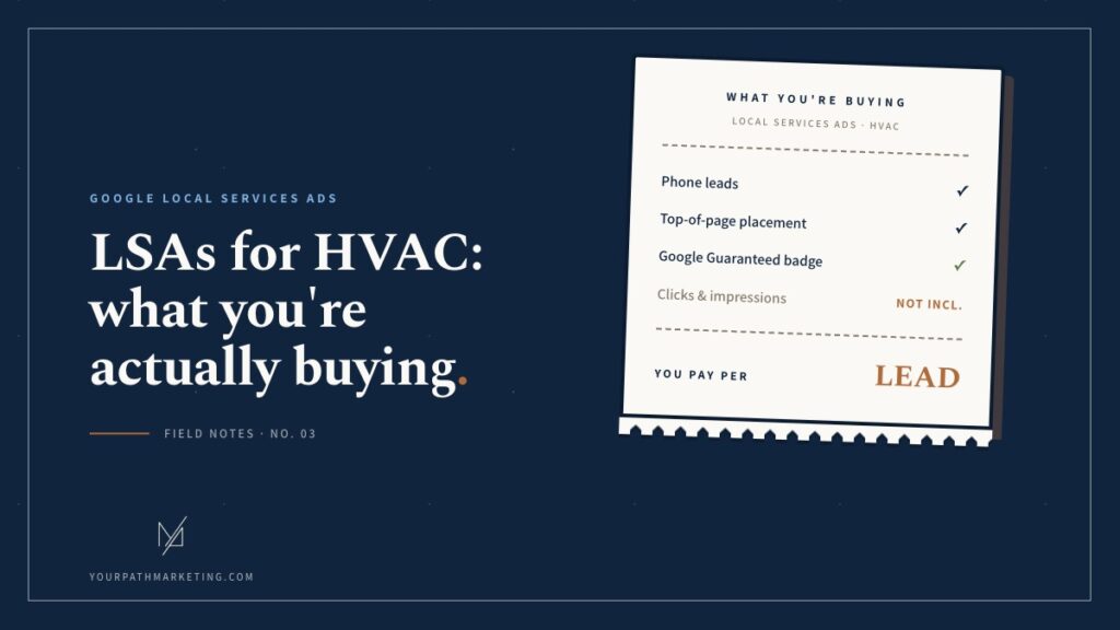 Google LSAs for HVAC blog banner